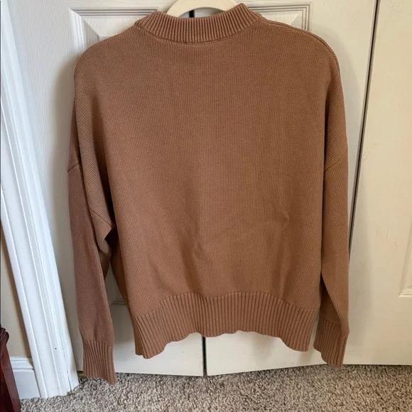 Ami Tan Sweater with signature heart accent - Picture 5 of 5